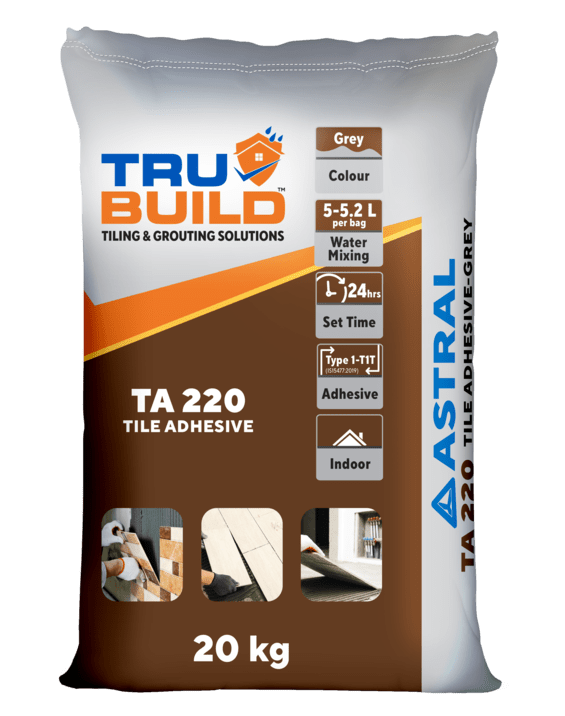 Trubuild Tile Adhesive TA 220 Grey